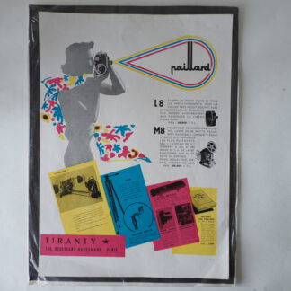 Bolex reclameposter L8 en M8 voor fa. Tyranty, Paris